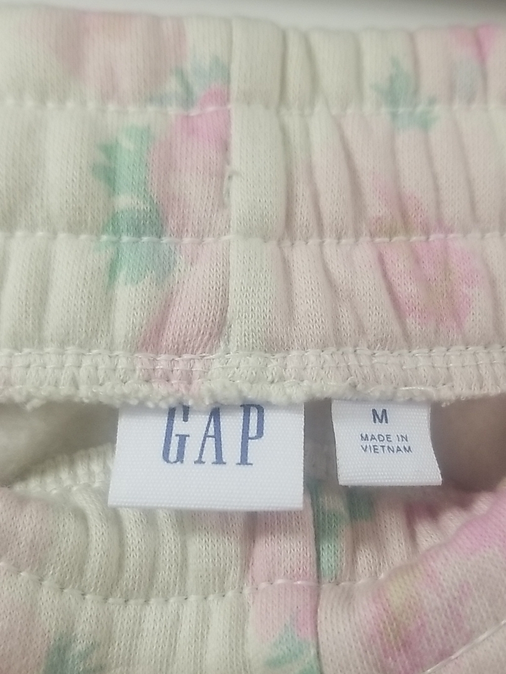 GAP PINK Floral Pastel Drawstring Joggers SZ. M  NWT - Picture 10 of 13